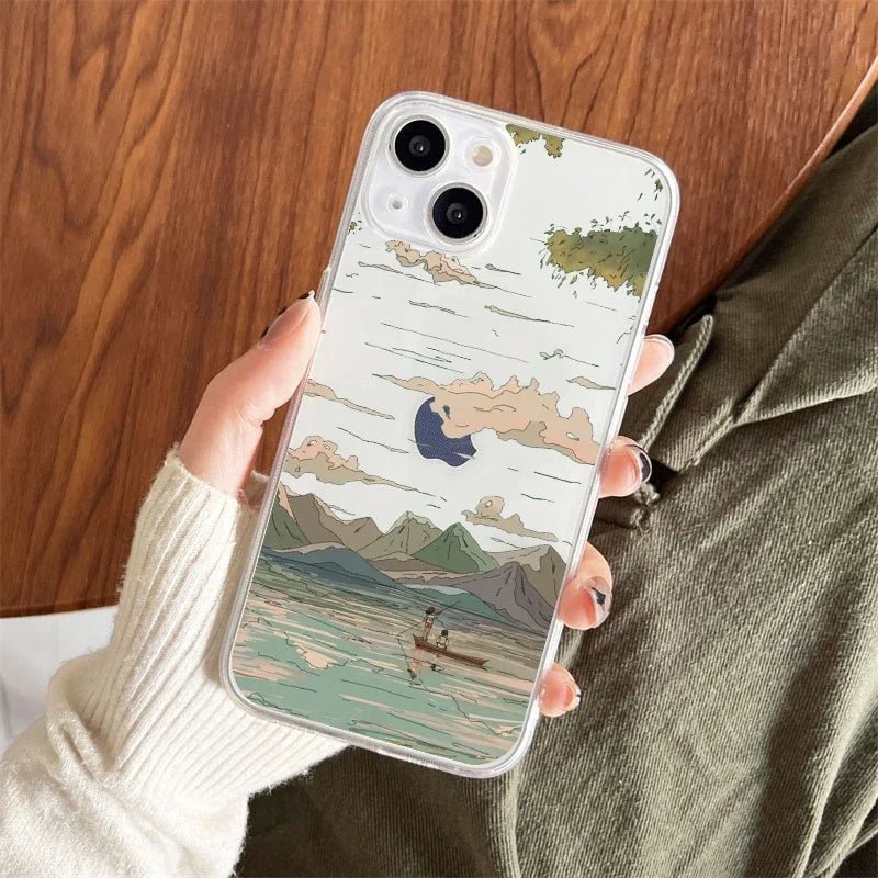 Anime Scenery Sunset Phone Case for iPhone - Drealy Store