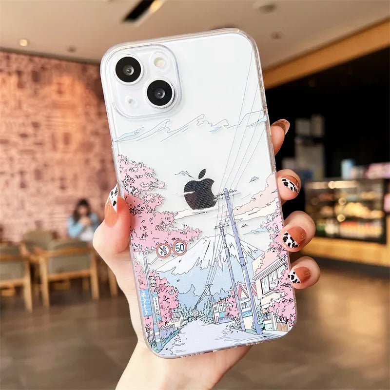 Anime Scenery Sunset Phone Case for iPhone - Drealy Store