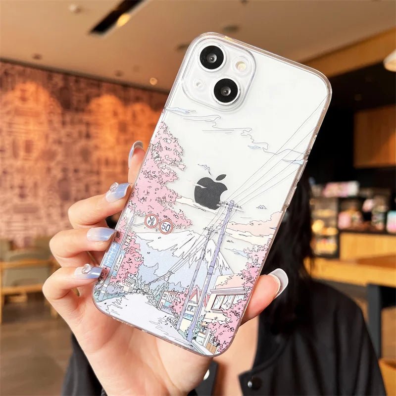 Anime Scenery Sunset Phone Case for iPhone - Drealy Store